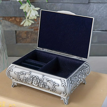 1pc Creative Jewelry Storage Box, High-end Large Capacity Jewelry Box, Three-dimensional Lock Buckle Jewelry Box, Art Box