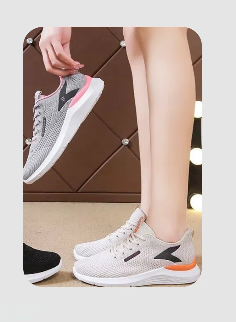 The women's walking shoes have a soft and slip-resistant sole making them perfect for stylish runners.Breathable and comfortable