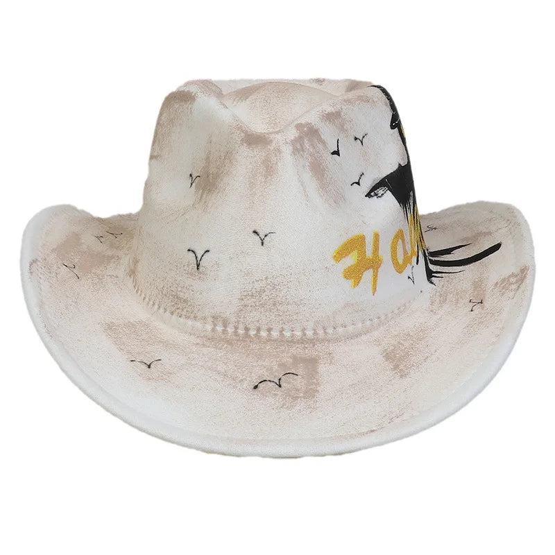 EtherealBe Halloween cowboy hat for adults with spooky design and comfortable fit