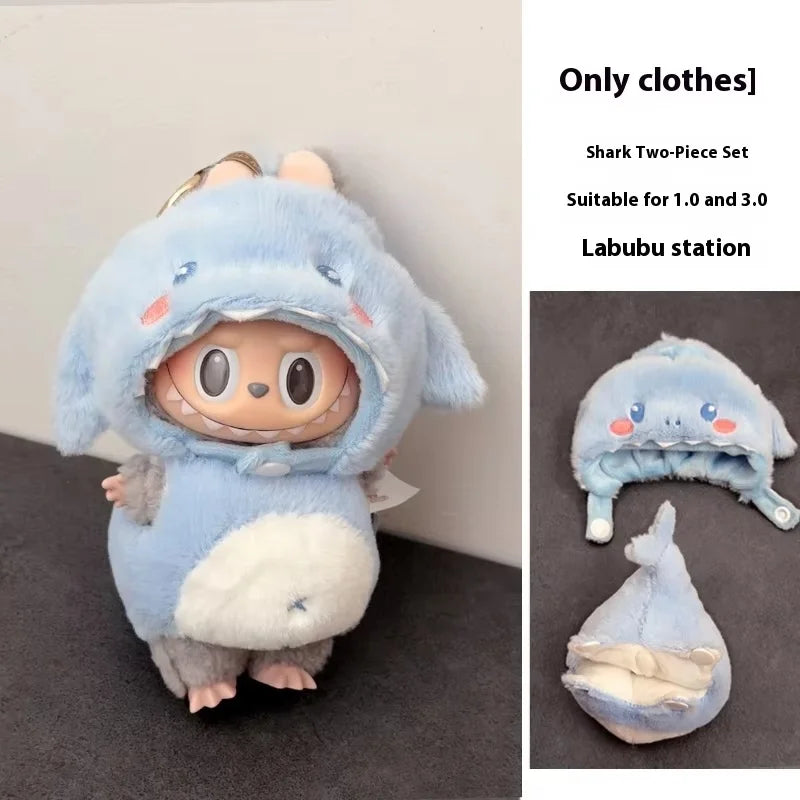 For Labubu Clothes Wacky Mart  Friend Shrimp Handmade Clothing Anime Peripheral Customization Accessories Labubu V1 V3