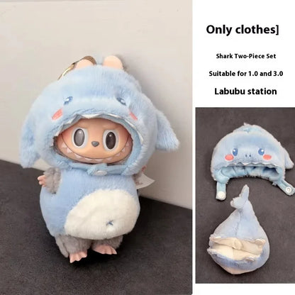 For Labubu Clothes Wacky Mart  Friend Shrimp Handmade Clothing Anime Peripheral Customization Accessories Labubu V1 V3