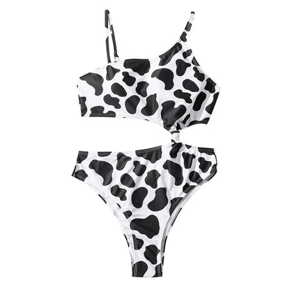 Top Selling Women'S Swimsuit Feminine Bikinis Cow Print European American One-Piece Swimsui Woman Clothing Trajes De BañO Mujer