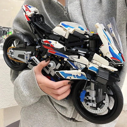 42130 Motorcycle 1000 RR Model Building Blocks Set, 1920 Pieces Bricks, MOC Toys Christmas and Easter Gift for Kids Or Adult