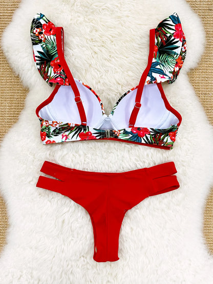 Sexy High Waist Bikini Swimsuit Brazilan Bikini Set Swimwear for Women High Leg Push Up Two Piece Bathing Suits Summer Female