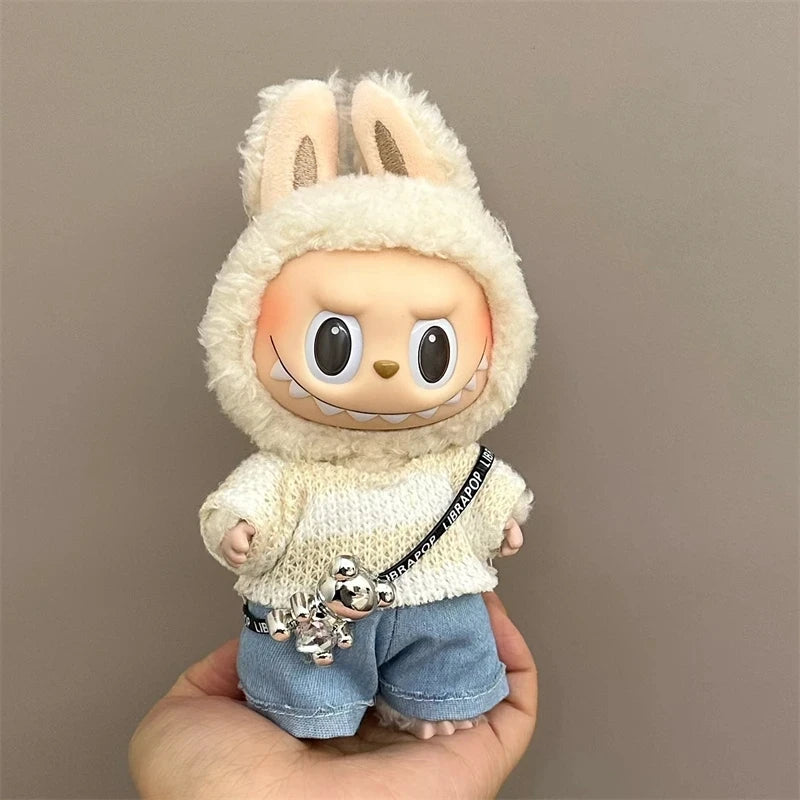 Labubu Doll Clothes Set for V1/V2 Ropa Labubu Dolls Strap Pants Set Cute Skirt Overalls Accessories Children's Toy Gifts