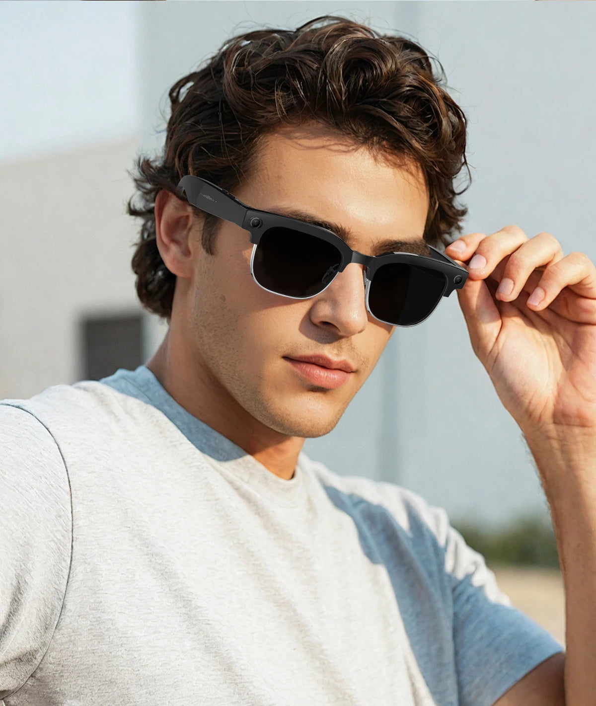 2026 New Upgrade Smart Glasses With Camera Video Recording AI Photo Recognition Bluetooth Call Translation Voice Sunglasses Men