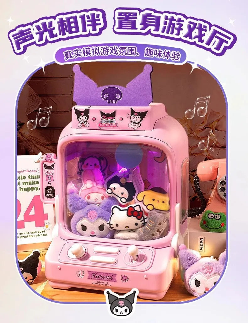 Sanrio Peripheral Children'S Toys Kuromi Claw Machine Clip Doll Machine Home Birthday Gift Girl Hand Toy Boy Toy Christmas Gift