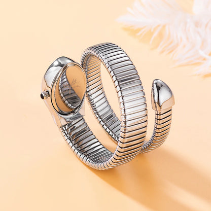 Top Brand MISSFOX Women's Watches New Quartz Snake Shape Simple Ladies Watch Fashion Unique Strap Waterproof Wristwatches