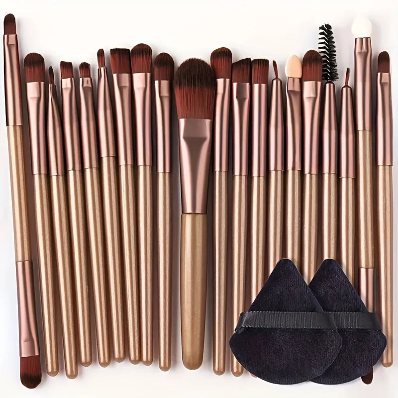 8/22/34Pcs Makeup Brush Set Portable Soft Eyeshadow Brushes Powder Foundation Brush Multipurpose Blending Cosmetic Beauty Tool