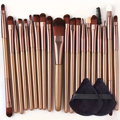 8/22/34Pcs Makeup Brush Set Portable Soft Eyeshadow Brushes Powder Foundation Brush Multipurpose Blending Cosmetic Beauty Tool