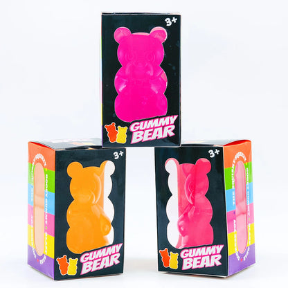 Needoh Little Bear Squeeze Stress Relief Cube Pressure-Relief Anxiety Sensory Tool Slow-Rebound Focus Desk Educational Gadget