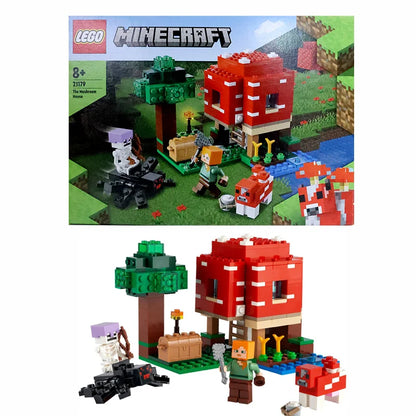 LEGO 21179 Minecraft The Mushroom House Set