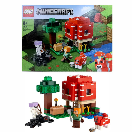 LEGO 21179 Minecraft The Mushroom House Set