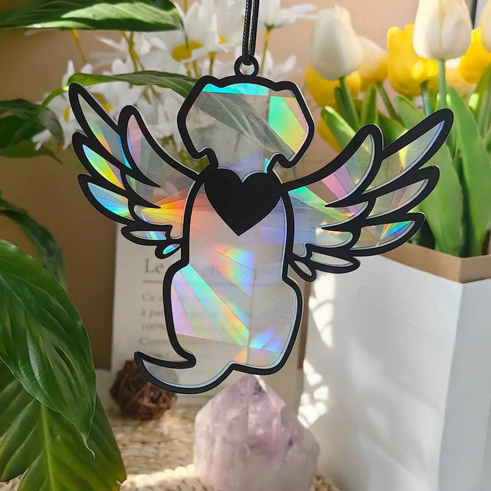 Dog Suncatcher Ornament Pet Sun Catcher For Windows Dog Memorial Suncatcher Acrylic Dog Window Ornament For Pet Lover For