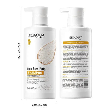 Rice Water Shampoo Volumizing Hair Shampoo For Hair Wash Brittle And Dry Hair Moisturizer For Dry Oily Hair For Travel Spa