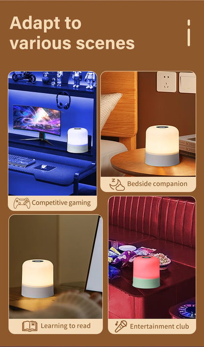 Touch LED Night Light USB Table Lamps Rechargeable Dimmable Bedside Light for Bedroom Decor Home Christmas Gift Child Night Lamp