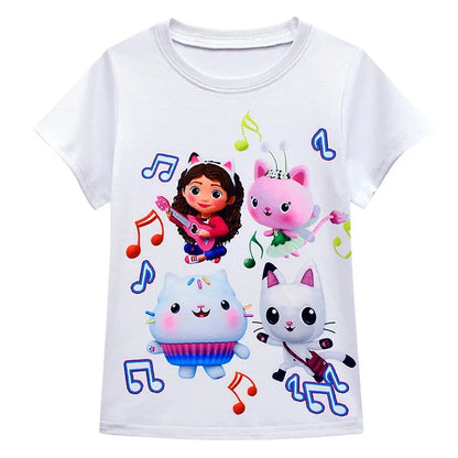 EtherealBe Gabby's Dollhouse cosplay costume for girls featuring colorful characters and musical notes
