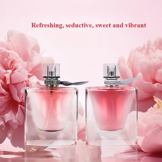High-Quality Ribbon Women's Perfume Floral Scent Intense Fragrance 50ml Premium Brand Perfume 75ml, Red Elegant Packaging femme