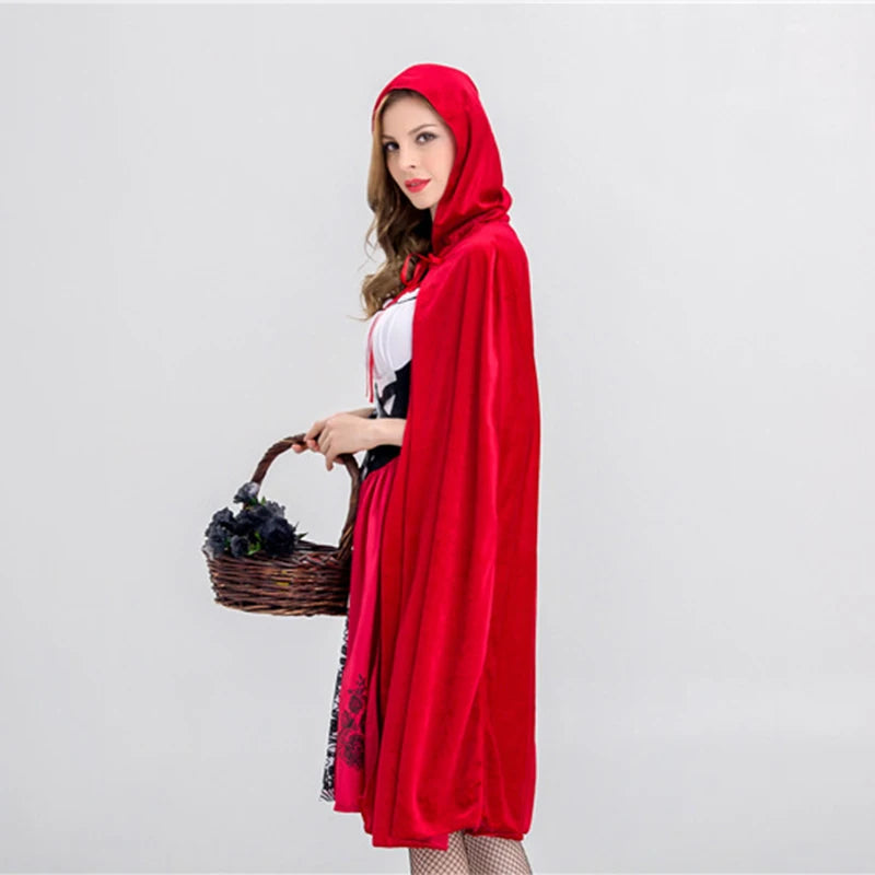 Little Red Riding Hood Modern Version of Stage Performance Clothing Shawl Adult Girls Personality Cosplay Game Uniform Costumes