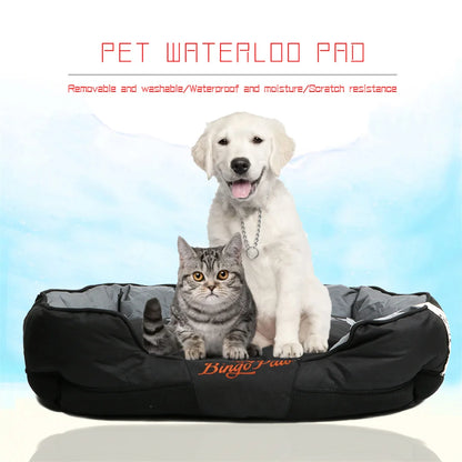 BingoPaw Large Soft Dog Bed with Removable Cushion Waterproof Sofa Dog Pet Bedding Scratch Prevention Oxford Cover