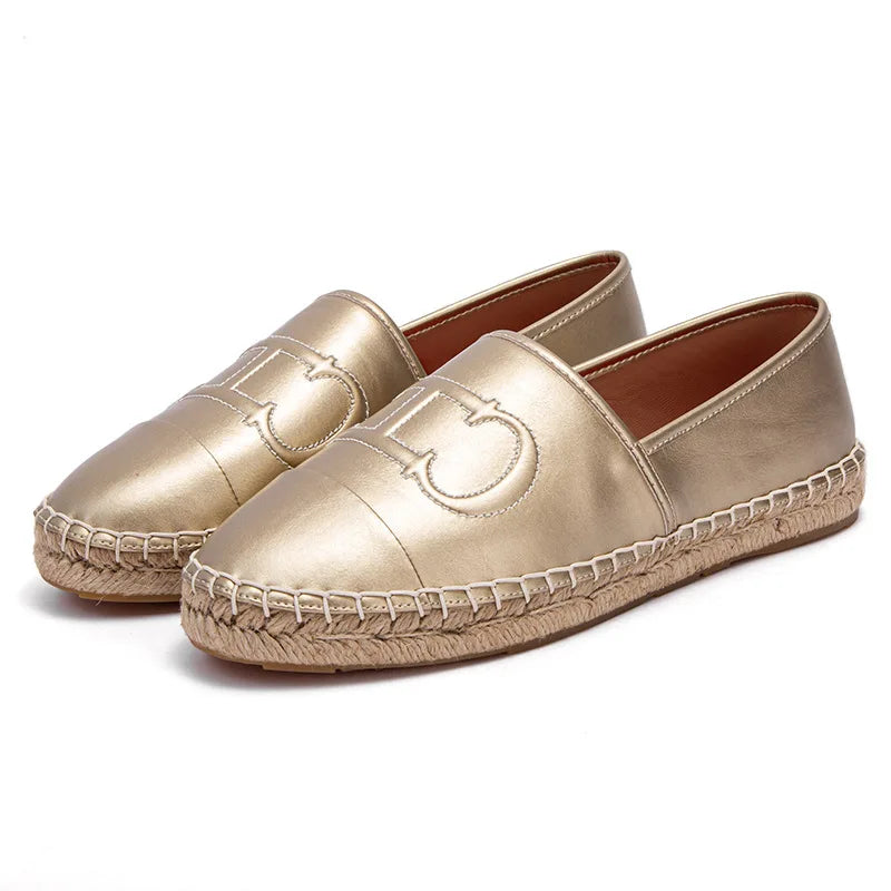 Womens Sneakers Round Toe Lace-up Flat Stylish Leather Casual Shoe Comfortable Women Vulcanized Shoes