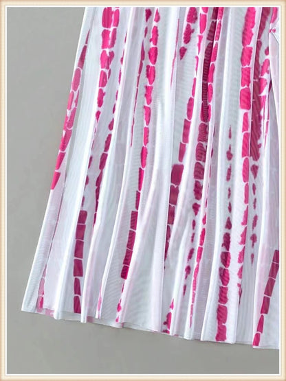 3 Pieces Tie Dye Cross Bikini 2025 Women Sexy Halter Swimsuit & Cover Up Pants Swimwear Bathers Bathing Swimming Suit Beachwear