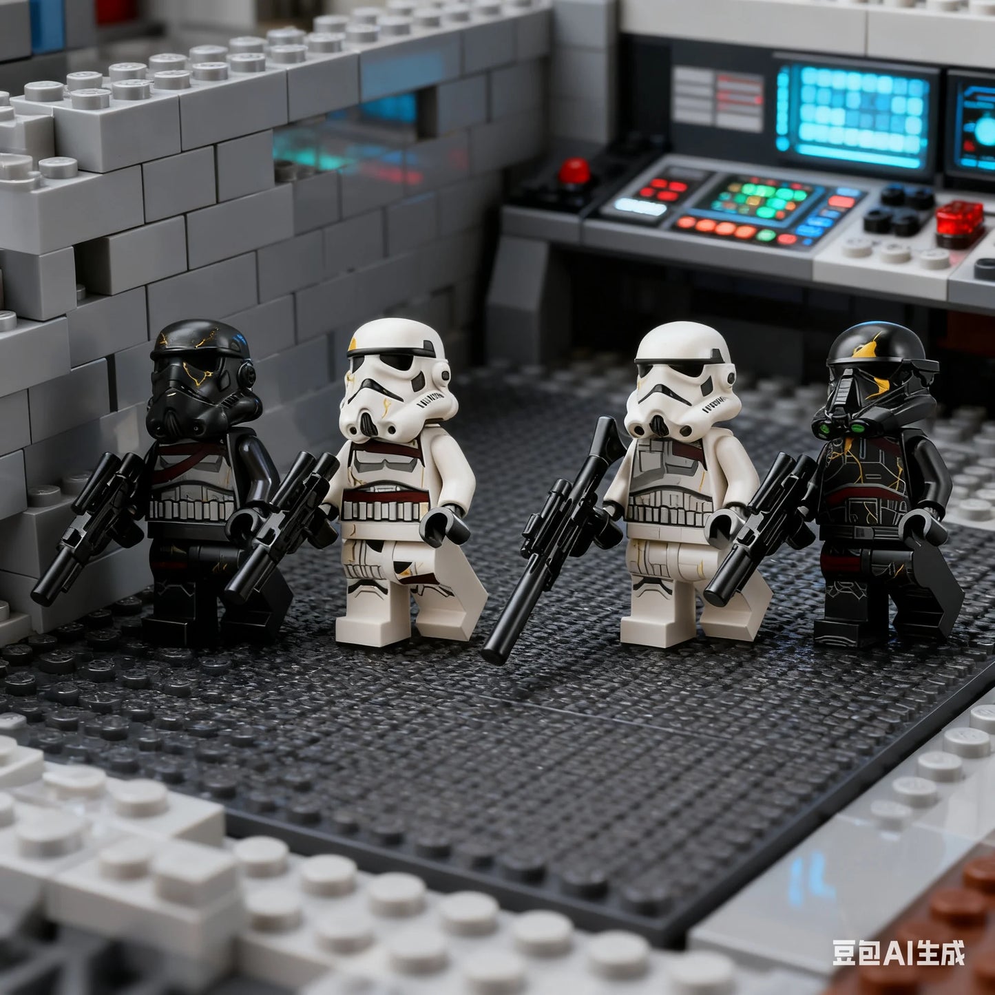 LEGO Dead Soldiers and Dark Soldiers Building Blocks model decoration ornaments puzzle toys for children and gifts