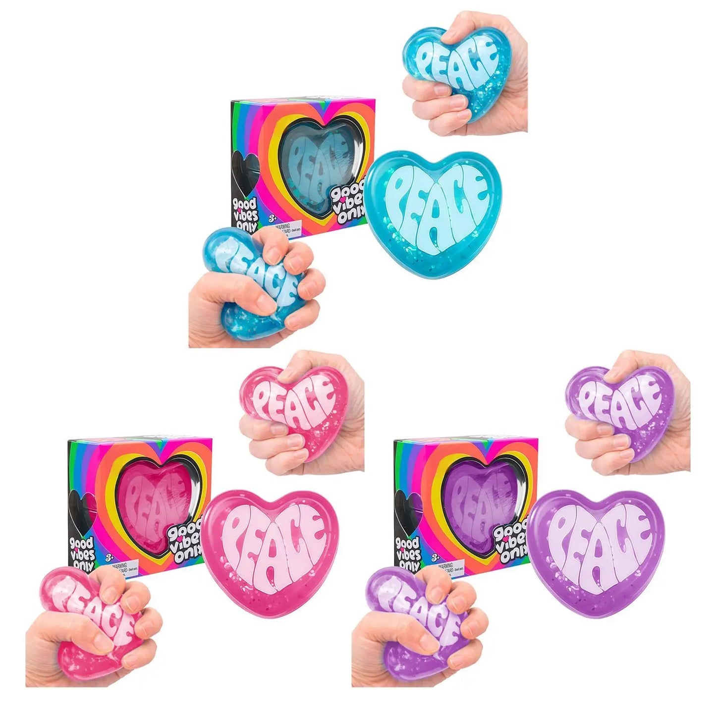【In Stock】Needoh Heart Squishy Toy Blind Box Cute Heart Shape Stress Relief Soft Slow Rebound Fun Portable Toy Surprise Toy Gift