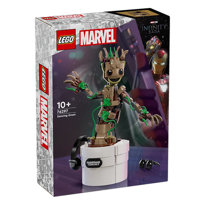 Lego Super Heroes Marvel 76297 Dancing Groot Building Block Gifts for Boys and Girls