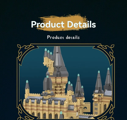 Magic Castle Medieval Architecture Building Set Creative Technical Assembly Bricks MOC Kit Gift Adults Kids Holiday