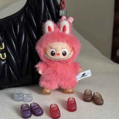 Mini Labubu Shoes Colorful Boots For 10cm Labubu V4 The Monsters Pin for Love Series Doll Clothes Accessories Ropa Labubu