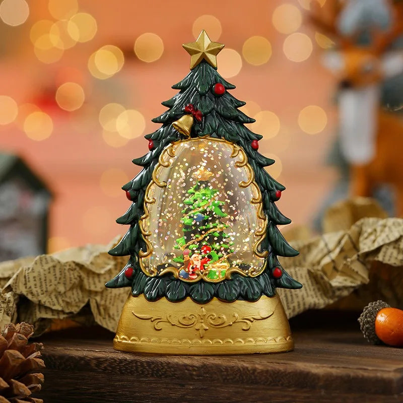 Christmas LED Candle Lantern Decorative Holiday Light Creative Tabletop Decor for Kids Window Display Festive Home Decoration