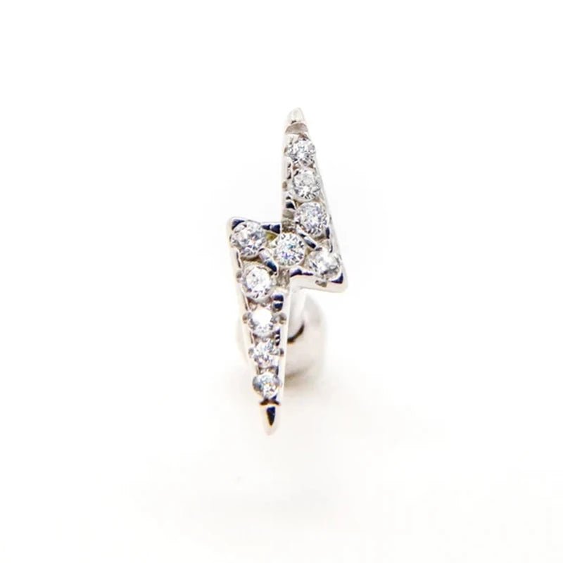 925 Sterling Silver Fine Jewelry Anti-allergic Ear Buckle Moon Stud Earring For Woman Wedding Anniversary Piercing Pendientes