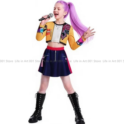 EtherealBe Kids Demon Hunter Cosplay Outfit for Girls
