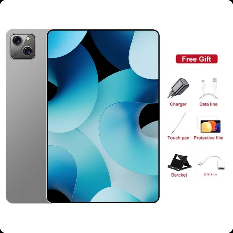 2025 NEW Original iPad PRO MAX 12inch Tablet Android 15 16GB+1TB 20000mAh 5G DualSIM Bluetooth WiFi HD 4K Screen Tablet PC Wifi7