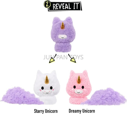 Original Fluffie Stuffiez Collectible Plush DIY Kids Toy UNICORN PANDA ICE RAINBOW Fur Pulling Soft Girl Toys Christmas Gift 1pc