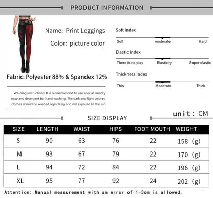 Zawaland Cosplay Costume Clown Women Printing Halloween Dress Up Matching Set Jumpsuits Carnival Party Dress Leggings Bodysuit