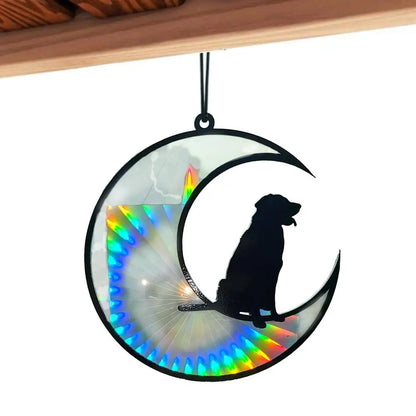 Dog Suncatcher Ornament Pet Sun Catcher For Windows Dog Memorial Suncatcher Acrylic Dog Window Ornament For Pet Lover For