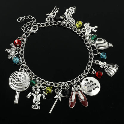 Fashion The Wizard of OZ Bracelet Kawaii Shell Magic Wand Charms Bangle Trendy Jewelry for Women Cartoon Party Gifts Accessories