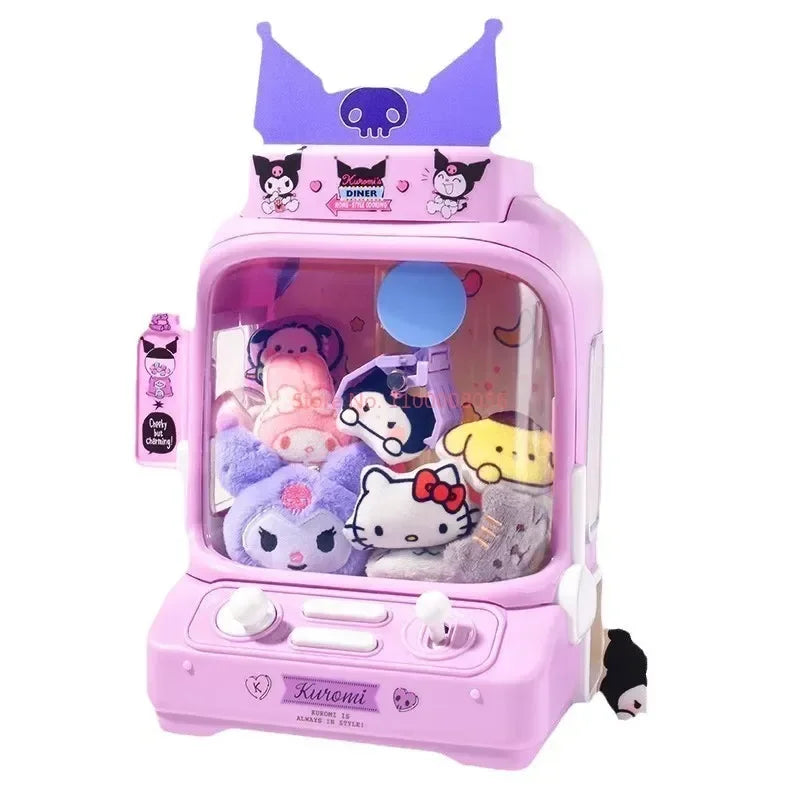 Sanrio Peripheral Children'S Toys Kuromi Claw Machine Clip Doll Machine Home Birthday Gift Girl Hand Toy Boy Toy Christmas Gift