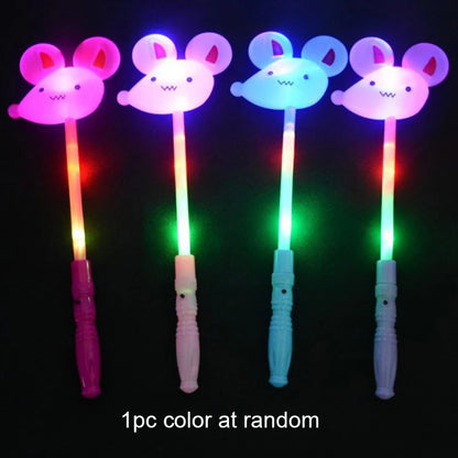 Glowing Magic Wand Flash Fairy Wand Children Kids Christmas Party Stalls Toys Halloween Small Gifts for Party Festival Bulk