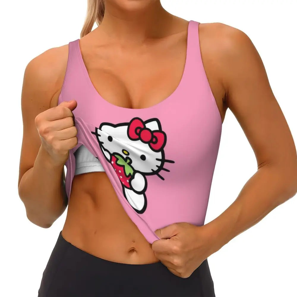 EtherealBe Hello Kitty Sports Bra for Women
