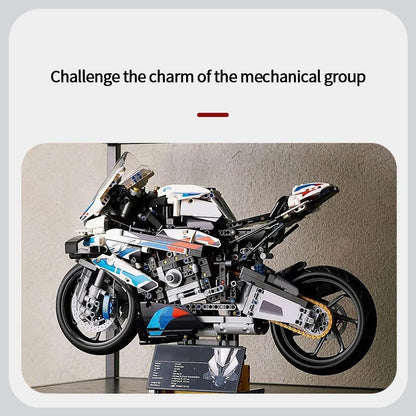 42130 Motorcycle 1000 RR Model Building Blocks Set, 1920 Pieces Bricks, MOC Toys Christmas and Easter Gift for Kids Or Adult