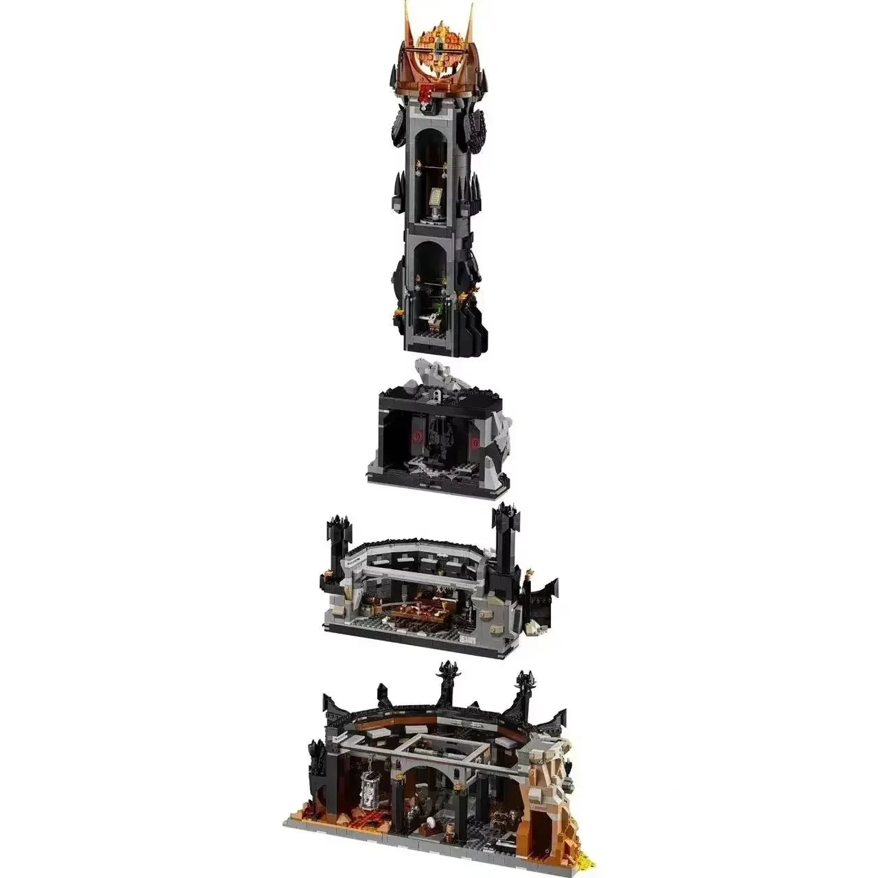 New New Black Tower Dark Model Building Block Kit Brick Creative Moc Toy Boy Adult Birthday Gift Holiday Gift