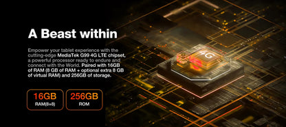 AGM P2 Active 11" FHD Rugged Tablet, IP68 Waterproof/Dustproof, 8GB RAM+256GB, Android 14, G99, Widevine L1 P2W Durable Pad