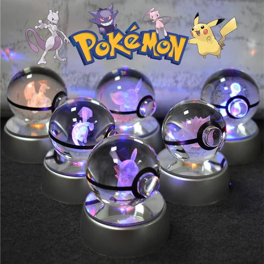 EtherealBe Pokemon 3D Crystal Ball Night Light