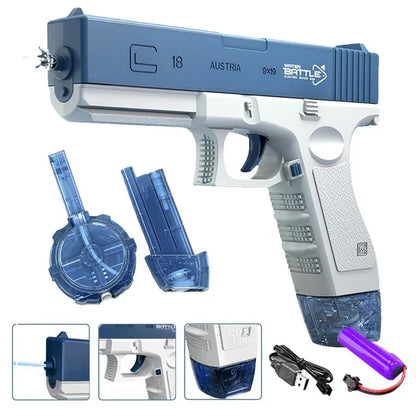 Kids Electric Water Gun Toys Summer Outdoor Beach Battle Game Full Induction Absorb Water Spray Guns for Children Gift