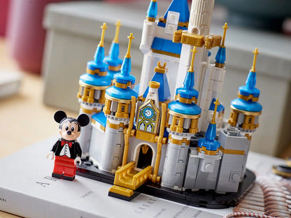 Lego block toy 40478 mini Disney castle toy desktop decoration ornament block boy and girl gift