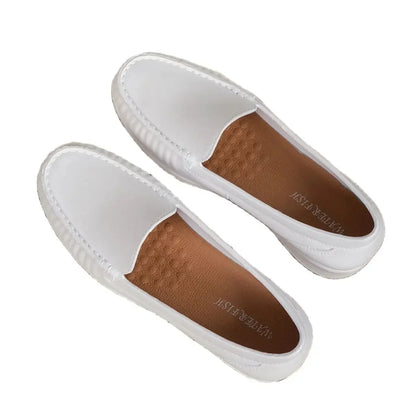 Autumn Nurse Shoes Comfortable Soft Sole Breathable Flat Shoes Non-slip Flat Heel Thick Sole Round Toe Low Heel Women's Shoes