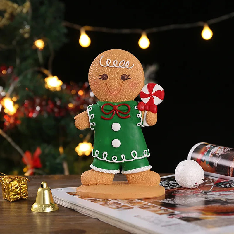 Christmas Gingerbread Man Doll Tree Pendant Ornaments Holiday Party Supplies Home Party Navidad Christmas Decoration Kids Gift